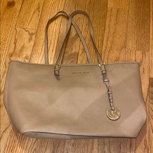 Michael Kors tan tote bag